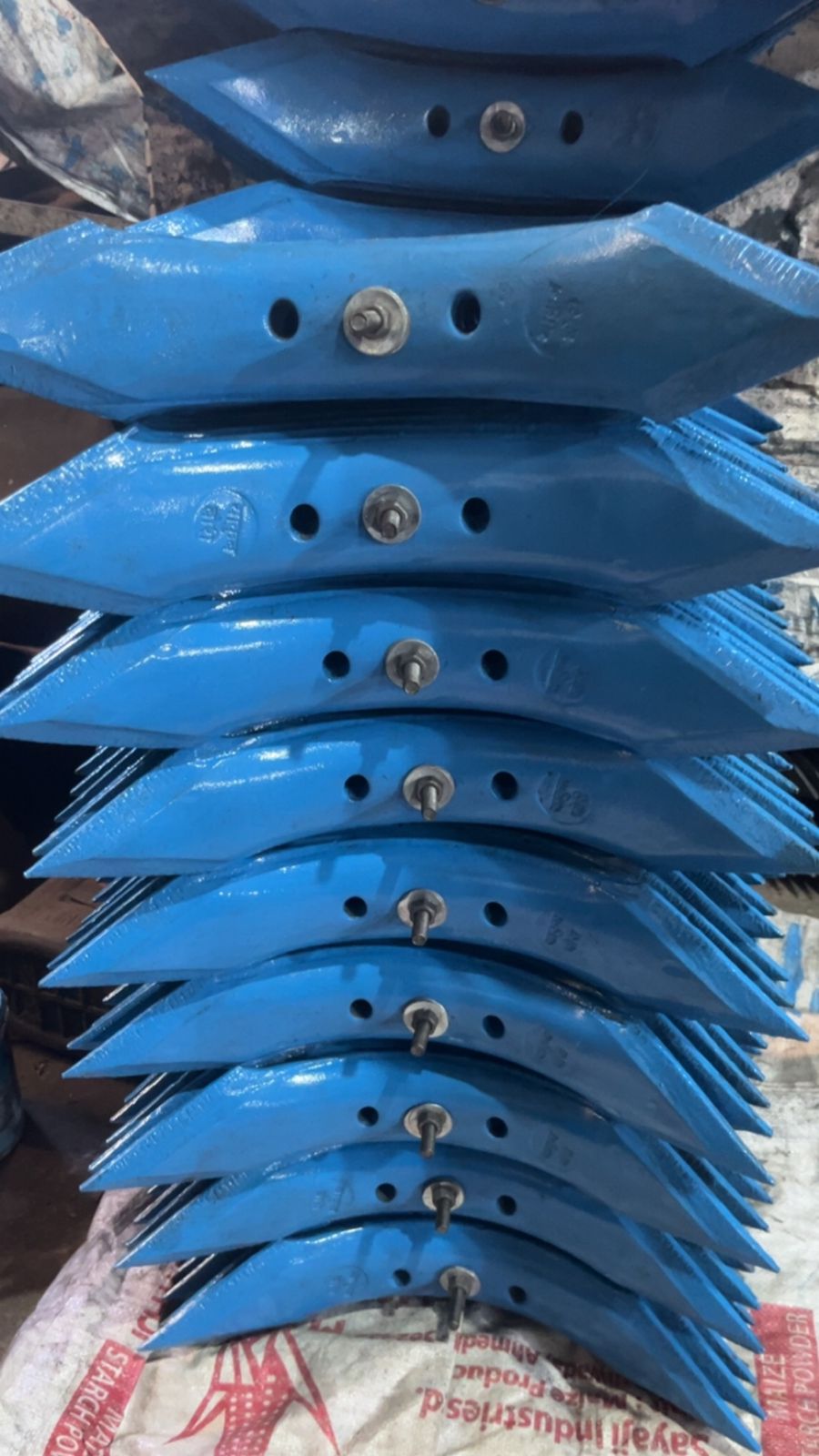 Nizami Agro painted rotavator blades